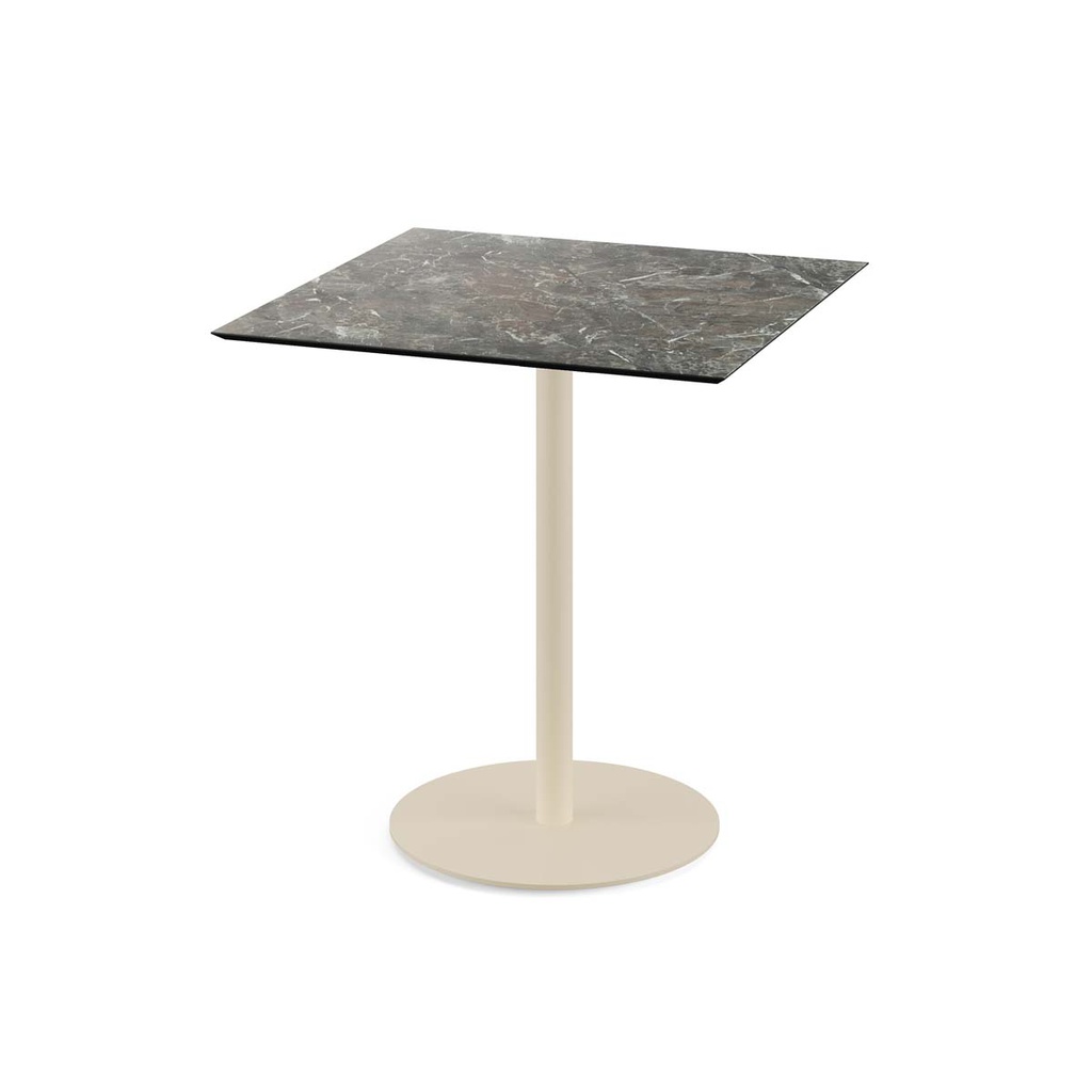 Urban Terrace Table Sand Frame - Galaxy Marble HPL 70x70 cm