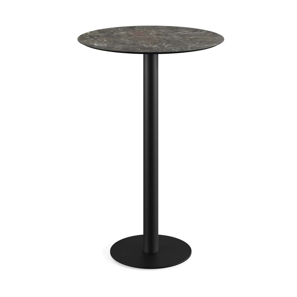 Urban Standing Table Black Frame - Galaxy Marble HPL Ø70 cm