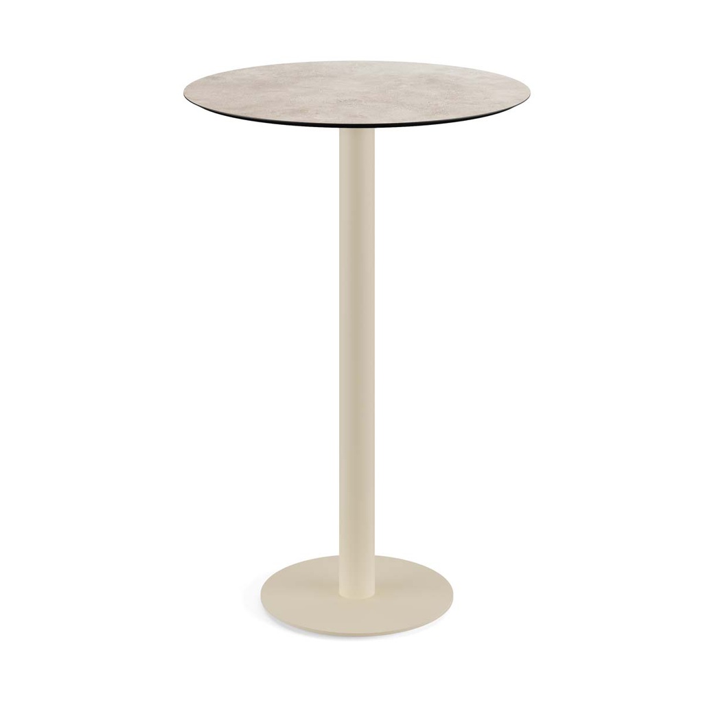 Urban Standing Table Sand Frame - Moonstone HPL Ø70 cm