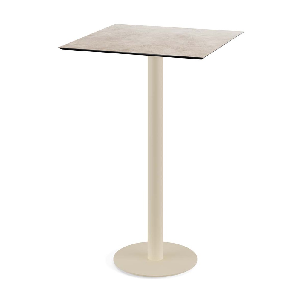 Urban Standing Table Sand Frame - Moonstone HPL 70x70 cm