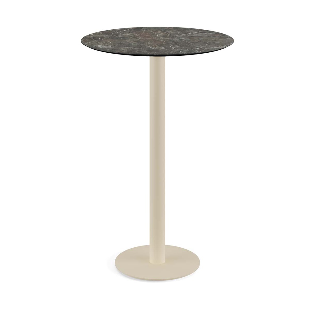 Urban Standing Table Sand Frame - Galaxy Marble HPL Ø70 cm