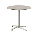 X Cross Bistro Table (Sand-Moonstone HPL) Ø70 cm