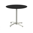 X Cross Bistro Table (Sand-Black HPL) Ø70 cm